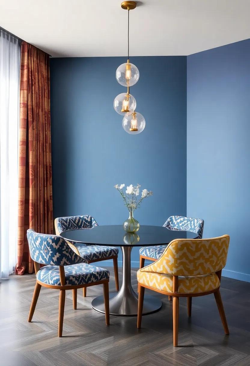 Bold Patterns‍ and Textiles bringing Personality to Elegant Dining Spaces
