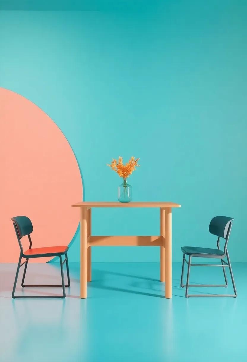 Incorporating Color and Texture in Convertible Table designs