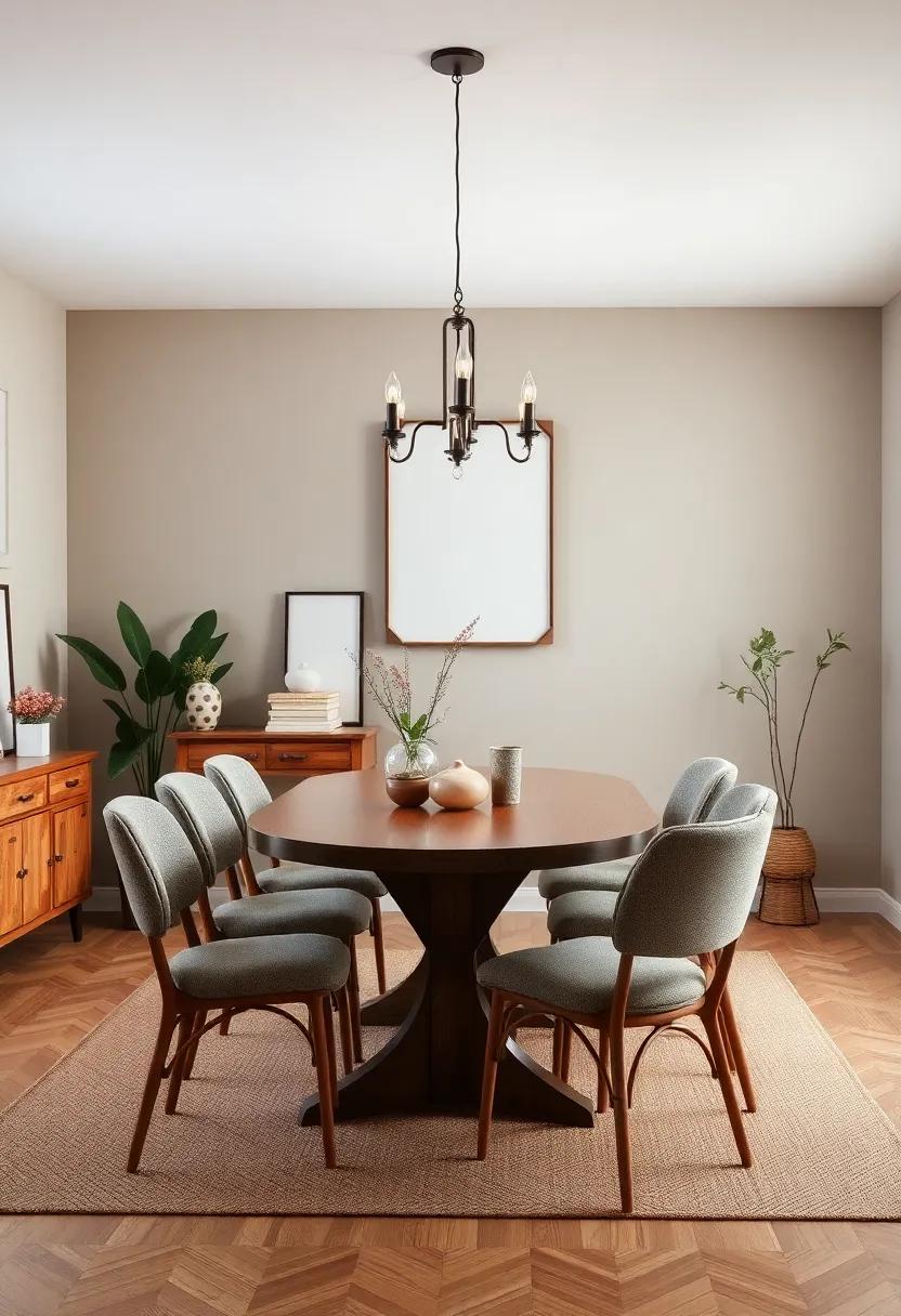 Earthy Color ‍palettes Enhance Comfort and Style in Dining rooms