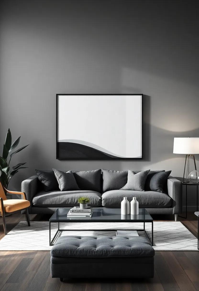 Art Display Ideas‌ to Brighten Up a ​Gray Background Effectively