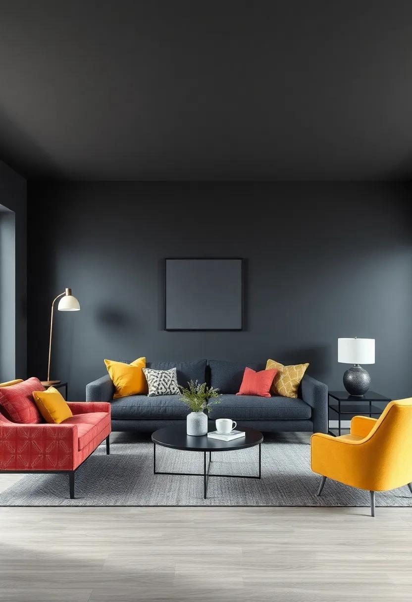 choosing the Right​ Accent ​colors to‌ Contrast with Dark Gray Walls