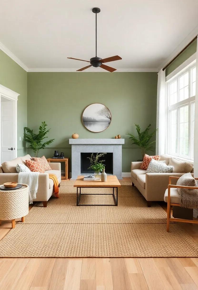 Rustic⁤ Rugs: Anchor‌ your ⁢space with a textured⁣ area ⁢rug in natural fibers⁣ to cozy up the flooring⁢ and​ unify the design