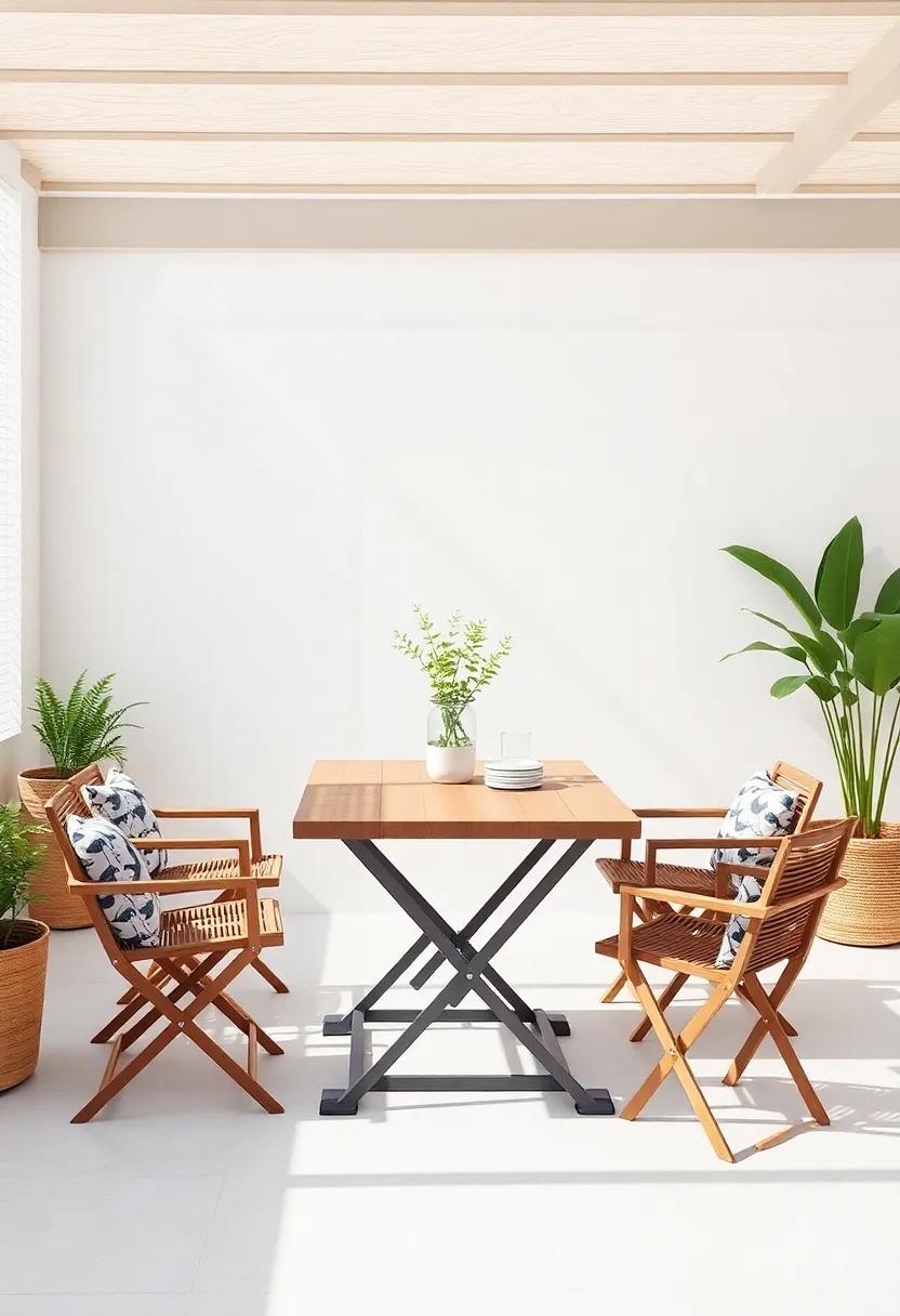 Incorporating Foldable Tables into ⁤Outdoor Living Spaces