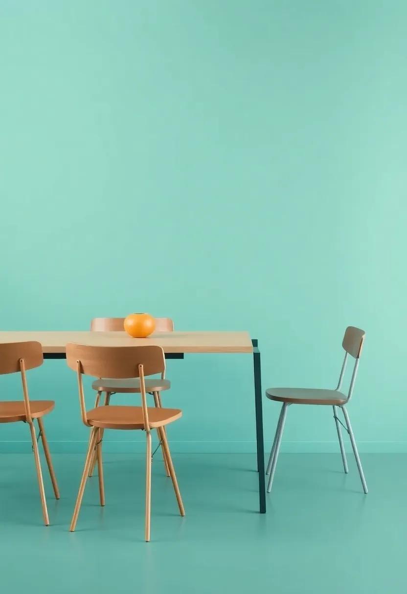 Color Schemes and Finishes That Enhance Space with Foldable Tables