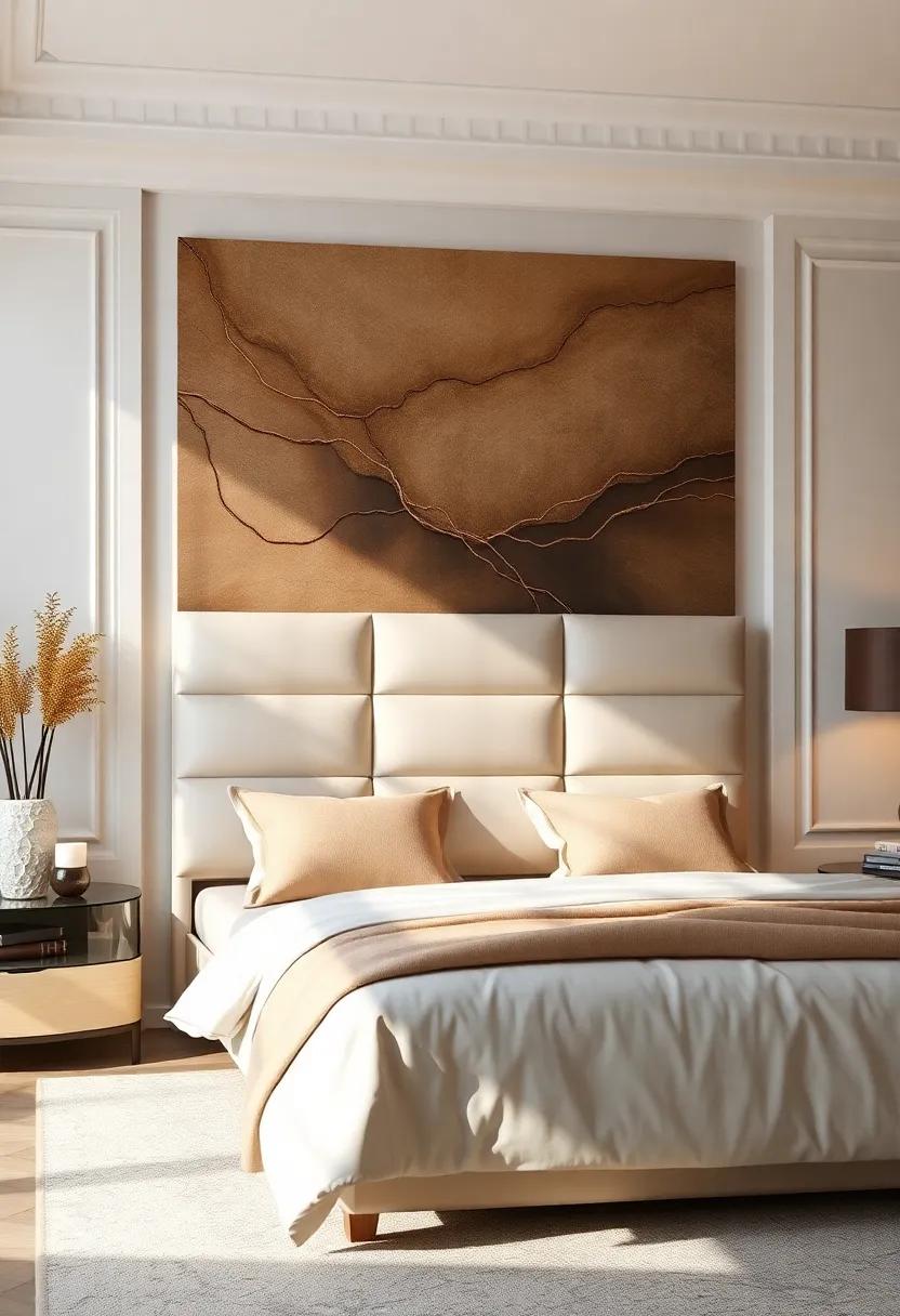 Sculptural Elegance: Statement Headboards that double as Artwork