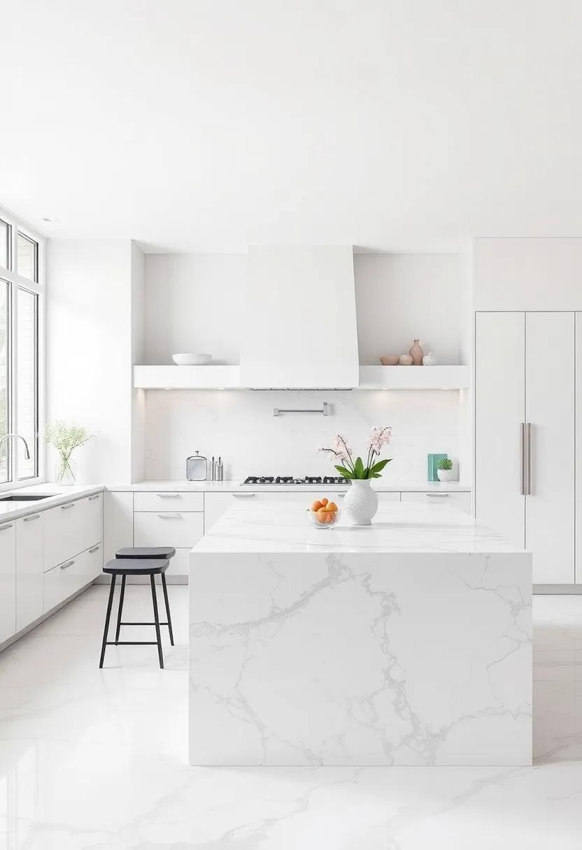 Add a Touch of Opulence with Marble‌ and Quartz island Surfaces