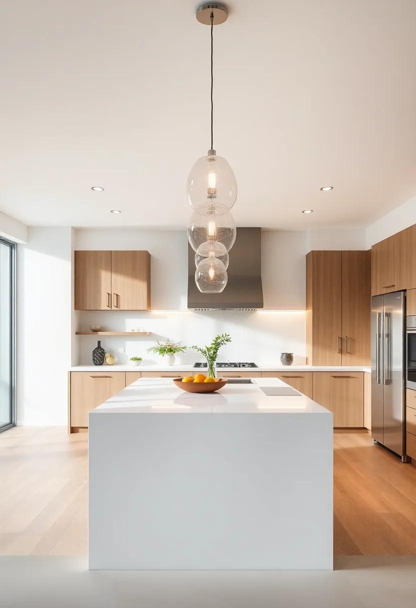 illuminate Your ‍Space with Stunning Pendant⁤ Lighting Above the Island