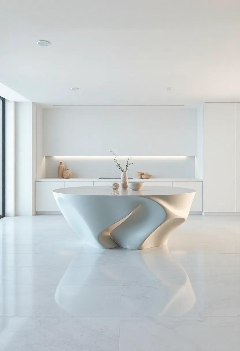 Venture ⁤into‌ Artistic Expression with Unique Shapes ​and⁤ Sculptural Islands