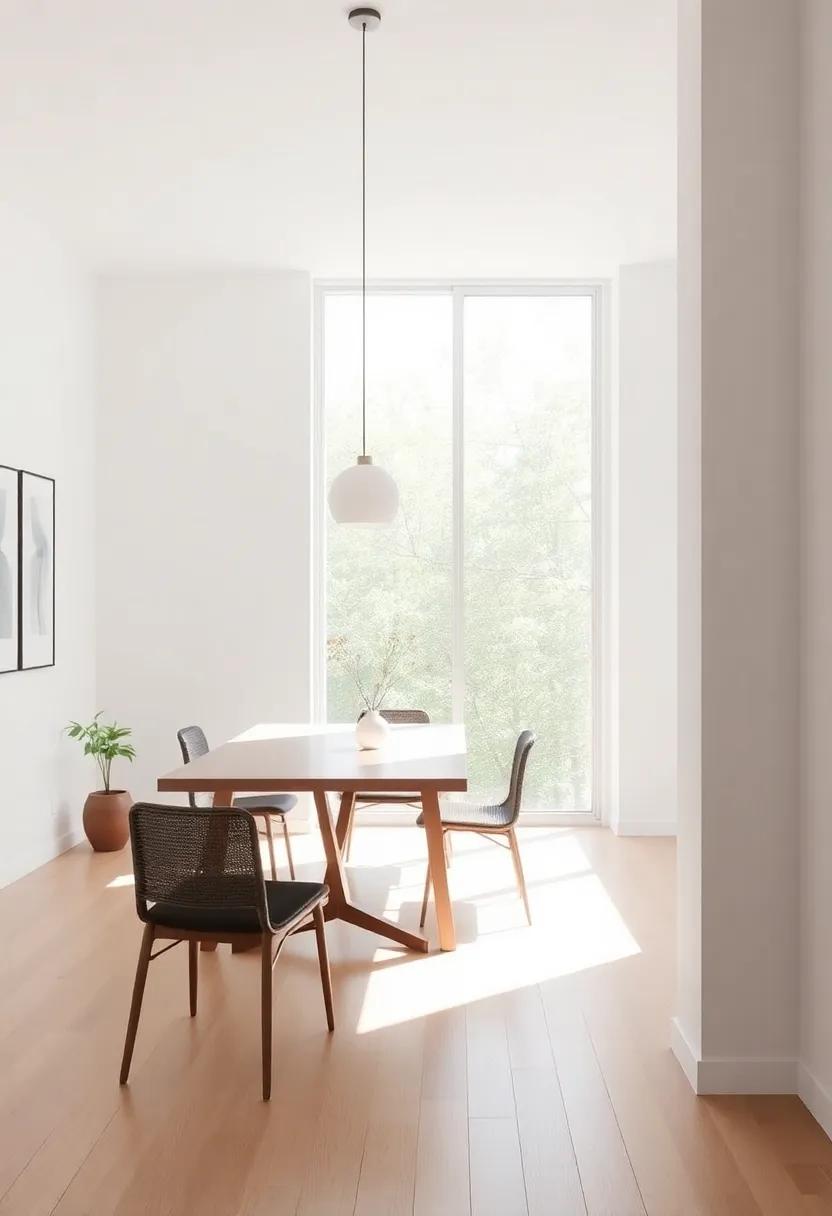 Light and Airy: The impact of Natural Light in Minimalist Dining Spaces
