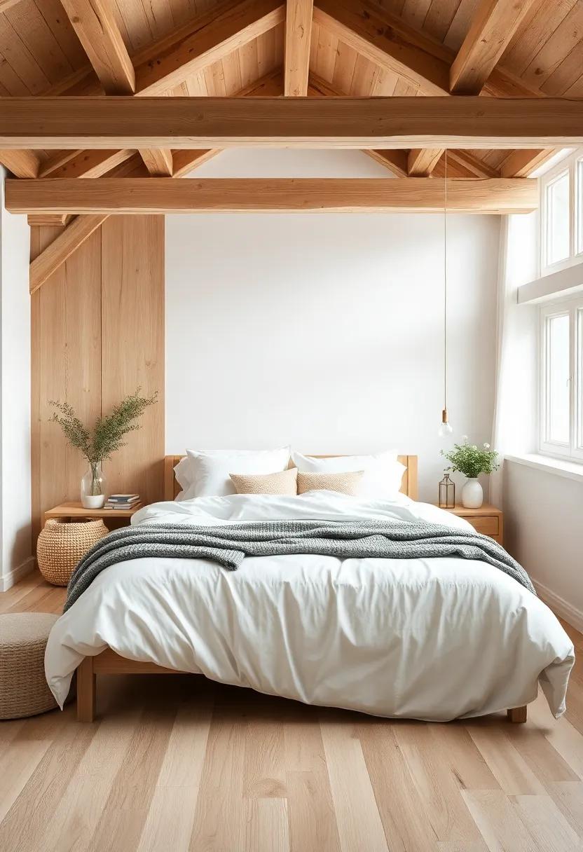 Dreamy Pastels: Soft pastel shades in bedding⁢ and decor contrast‍ beautifully with natural wood tones, inviting calm⁣ into the bedroom ⁤space