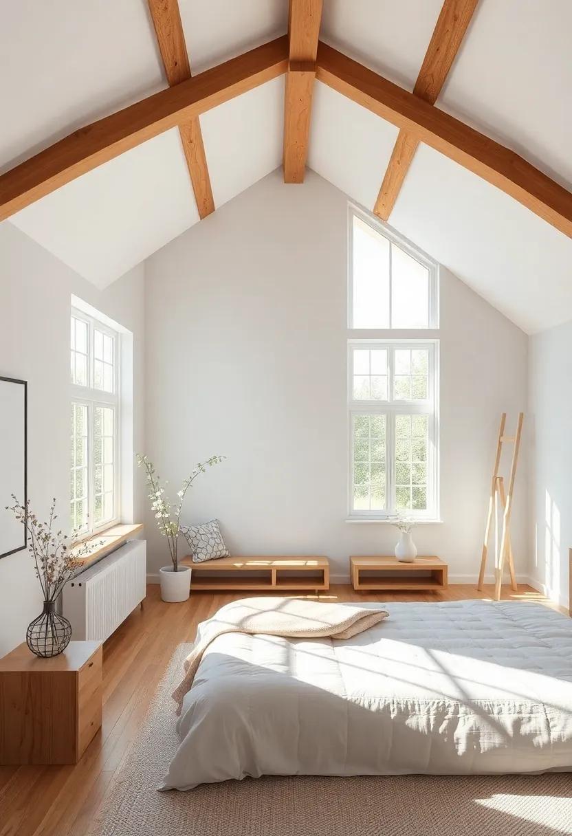 Sunlit Sanctuary: A design‍ that maximizes sunlight through large windows, combined with wooden⁤ beams that foster a comfortable cocoon-like feel
