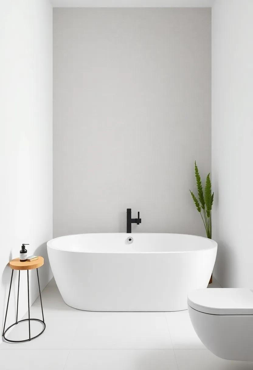 Choose edge-free options: A modern, edge-free tub design creates a seamless and minimalist look, ideal for small spaces