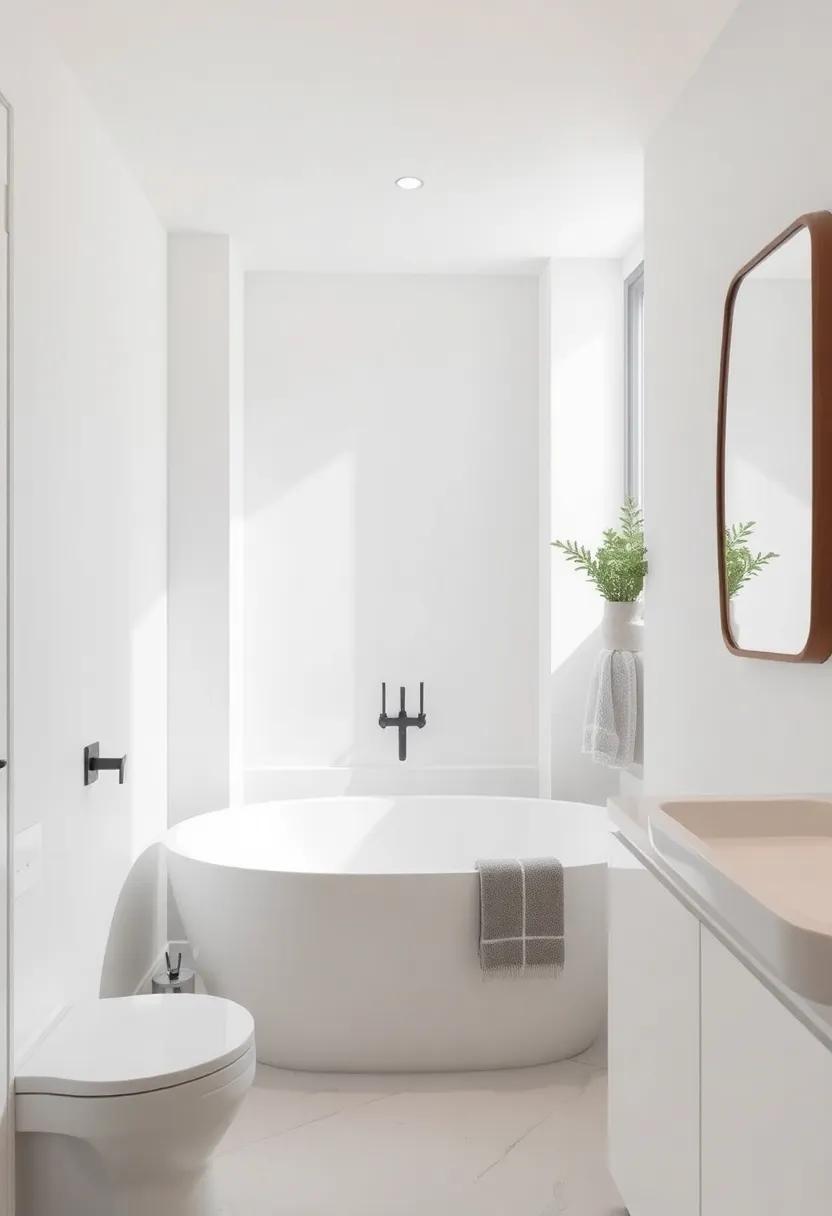 Embrace the alcove bathtub: Utilize that nooks and crannies for a snug fit that maximizes space without sacrificing style