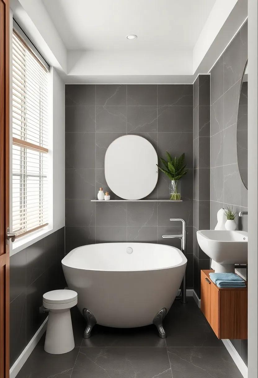 Make use of wall-mounted fixtures: Save counter space and keep your bathtub area organized with carefully placed wall-mounted storage
