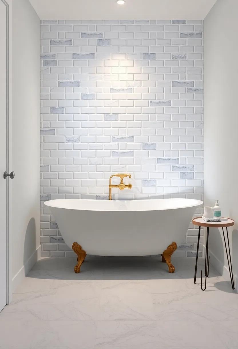Select a stand-alone tub with legs: Tub designs featuring legs can add elegance and a sense of airiness to your bathroom's decor
