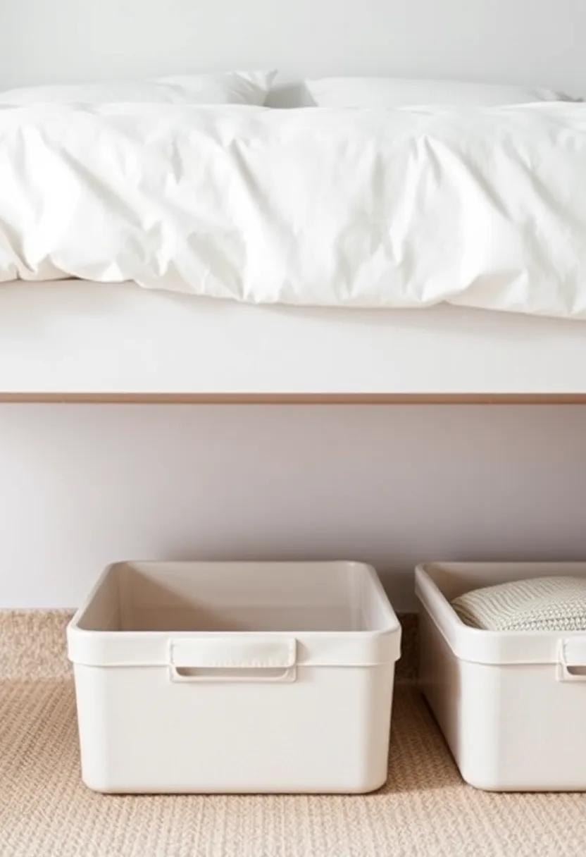 Finding the⁢ Right‌ Containers: Ideal⁢ Bins⁢ for Under-Bed Organization