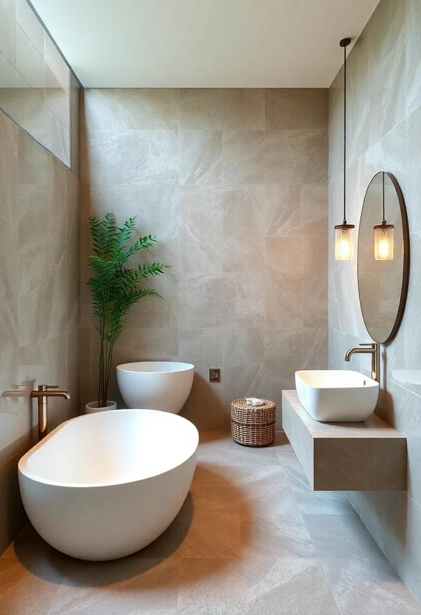 Embrace the Earth: Choose⁢ earthy tones ‍in natural ⁢stone tiles to create‌ a calming atmosphere that ​echoes⁢ the tranquility of nature