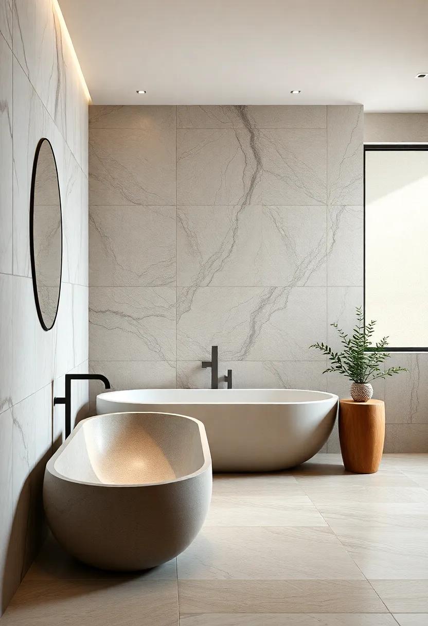 Natural Stone Features: Highlight unique veins and textures ​in your stone tiles as part of the room's natural artistry,​ letting their beauty‍ speak for itself