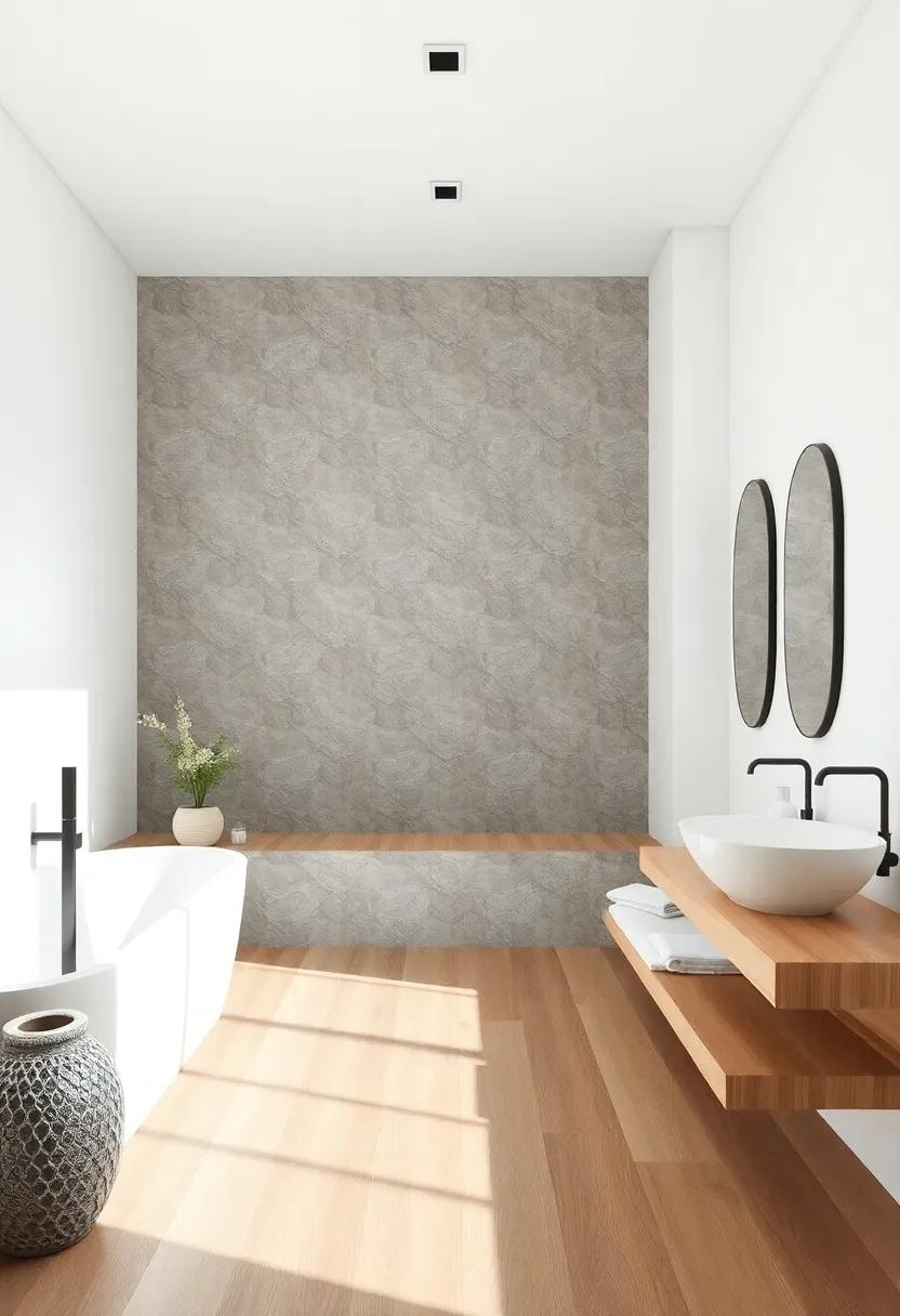Natural‍ Stone ⁢accents: Adding Contrast ⁤and Texture ‍in​ Your Bathroom