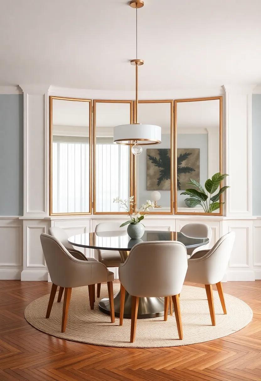 Utilizing ‌Mirrors to Create Depth ‌and visual ⁢Interest⁢ in the ​Dining Space