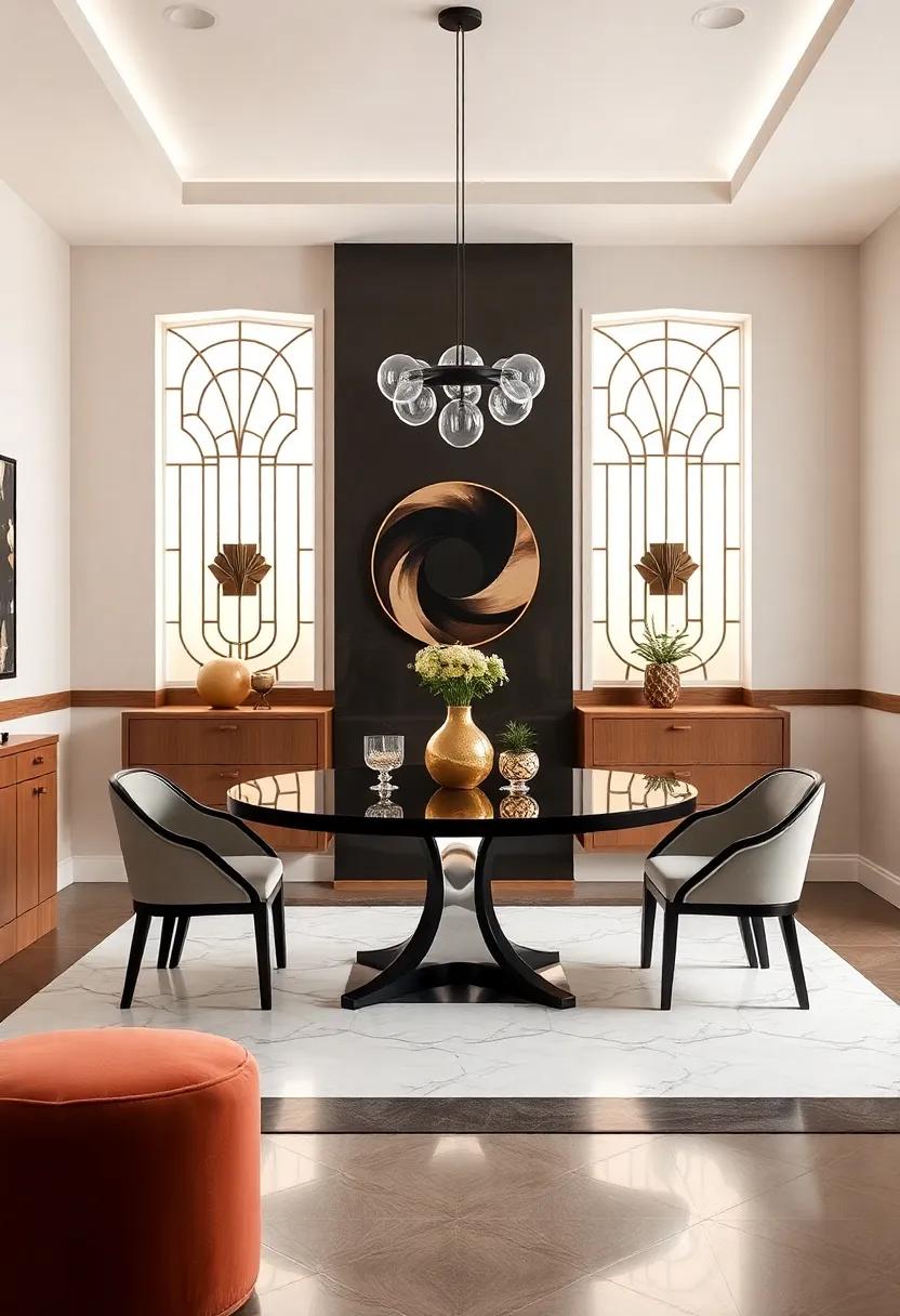 Exploring Art Deco ​Influences in Contemporary Dining Room Design