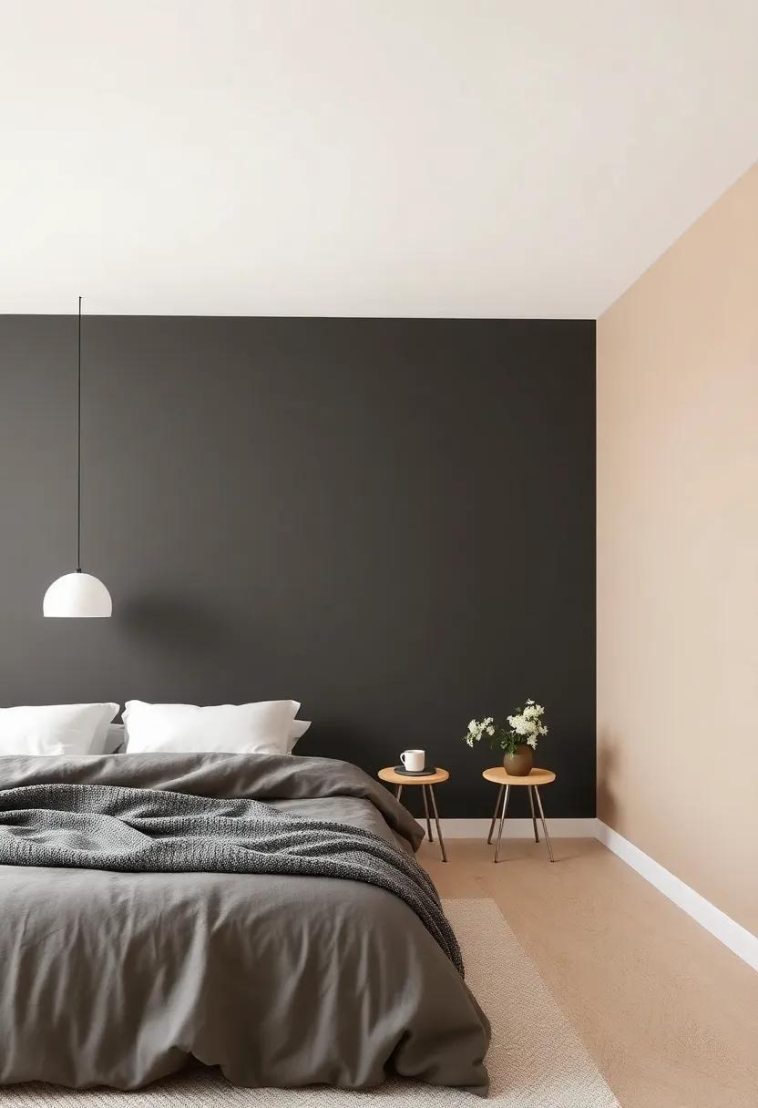 Charcoal and Beige: Creating ⁣a Striking monochrome‍ Effect