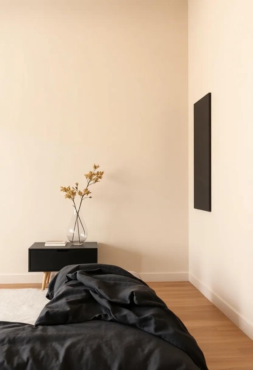 Crisp Black Accents:‍ Adding Bold Statements Against Beige