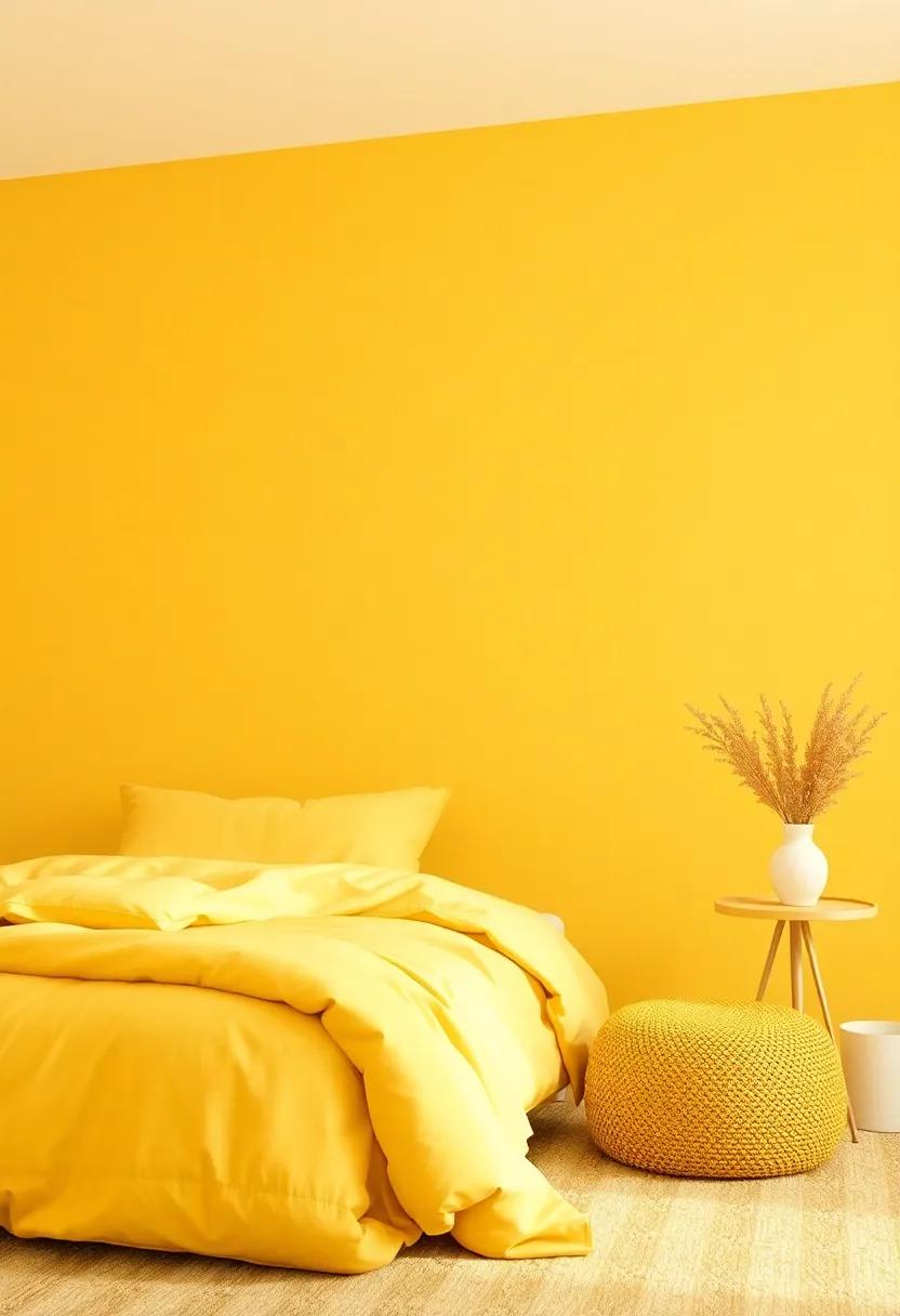 Muted Yellows: Brightening Your Bedroom with ‍a ​Subtle Glow