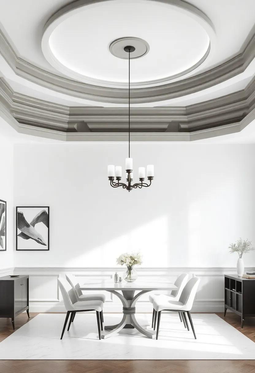Monochrome Magic: Dive into a monochromatic theme by painting the ceiling the same color as the walls,⁤ establishing a cohesive and modern aesthetic