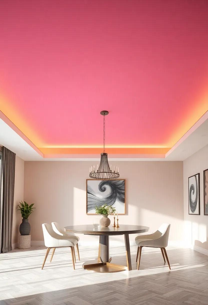 Ombre Effects: Create a stunning visual effect by painting the ceiling in‍ an ombre gradient, adding depth and a sense of movement to the ⁤room