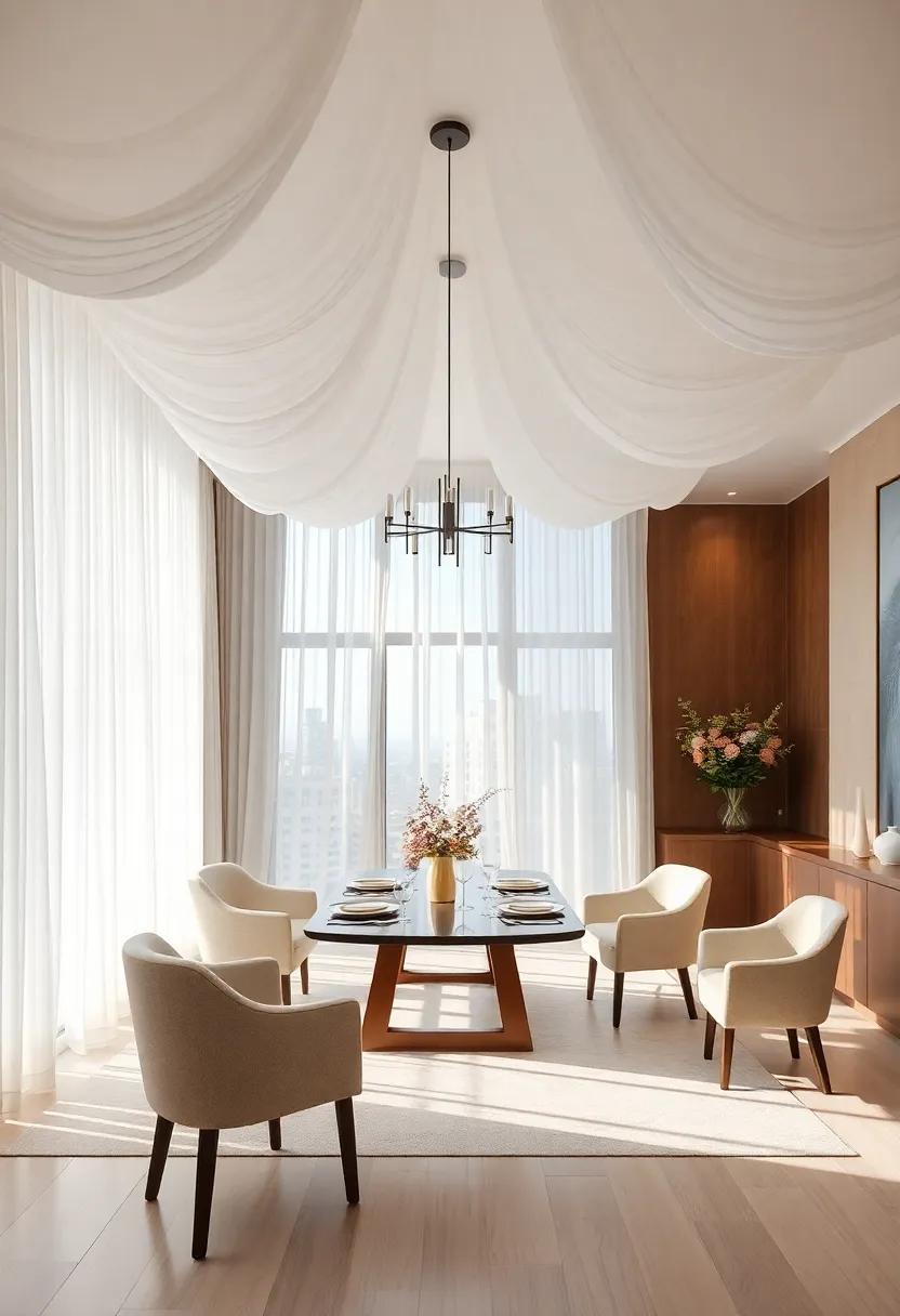 Soft Drapery: Drape fabric from the ceiling to create‍ an⁤ ethereal, soft ambiance that can transform your dining experience into something magical