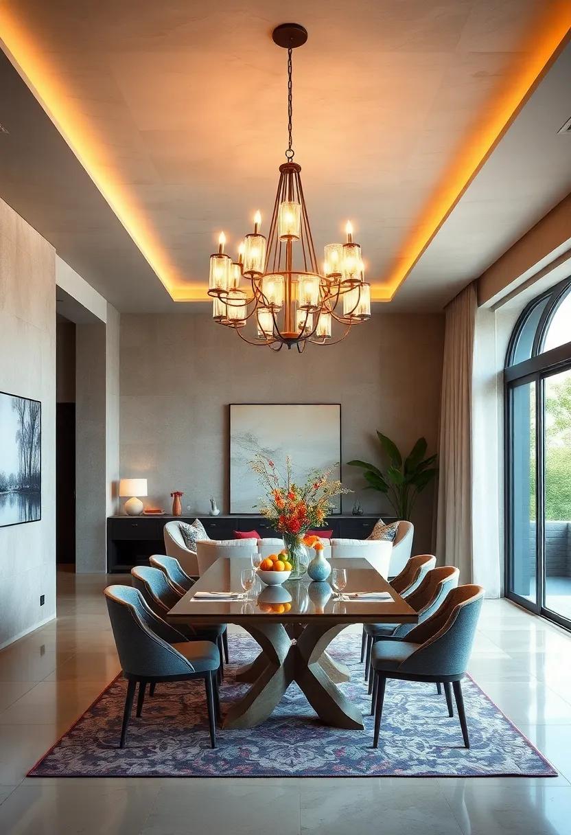 Artistic Expressions: Chandelier Designs That Bring an Artistic Flair to Dining Rooms
