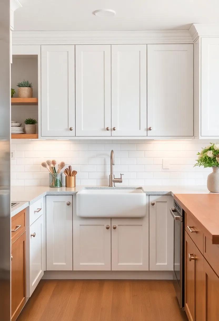 Farm Sink Compatibility: Choose cabinets designed specifically to accommodate large farm‌ sinks, merging ⁣utility ‌with ⁢good looks