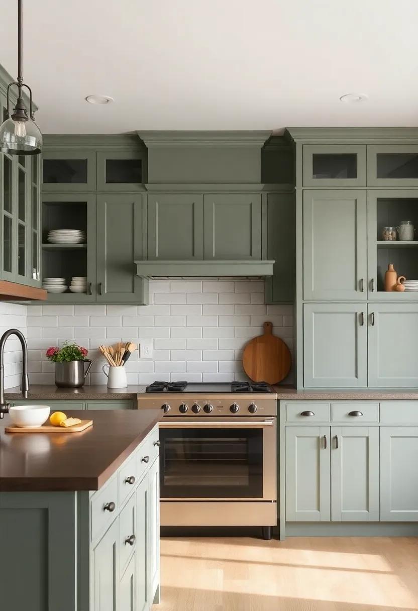 Farmhouse Chic Colors: Embrace muted hues like sage green or dusty blue that epitomize the tranquil charm of farmhouse interiors