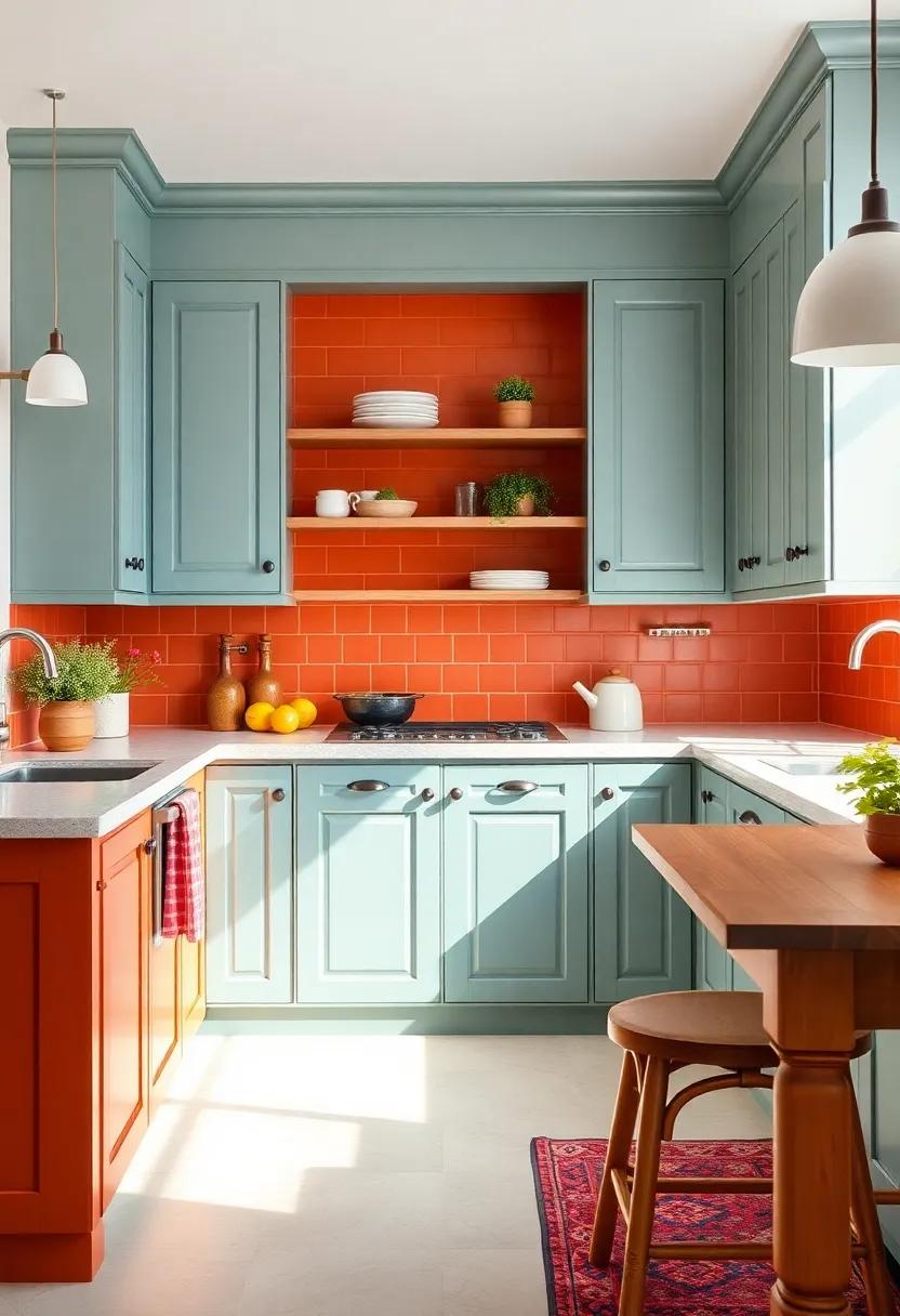 Painted Cabinets ‌with Bold Colors: Infuse personality into your kitchen by choosing vibrant ‌hues that‍ stand out against your overall design theme