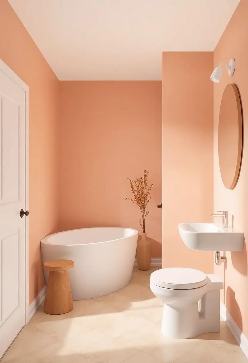 Whispering peach: A muted‌ peach that adds warmth and softness, creating an inviting atmosphere
