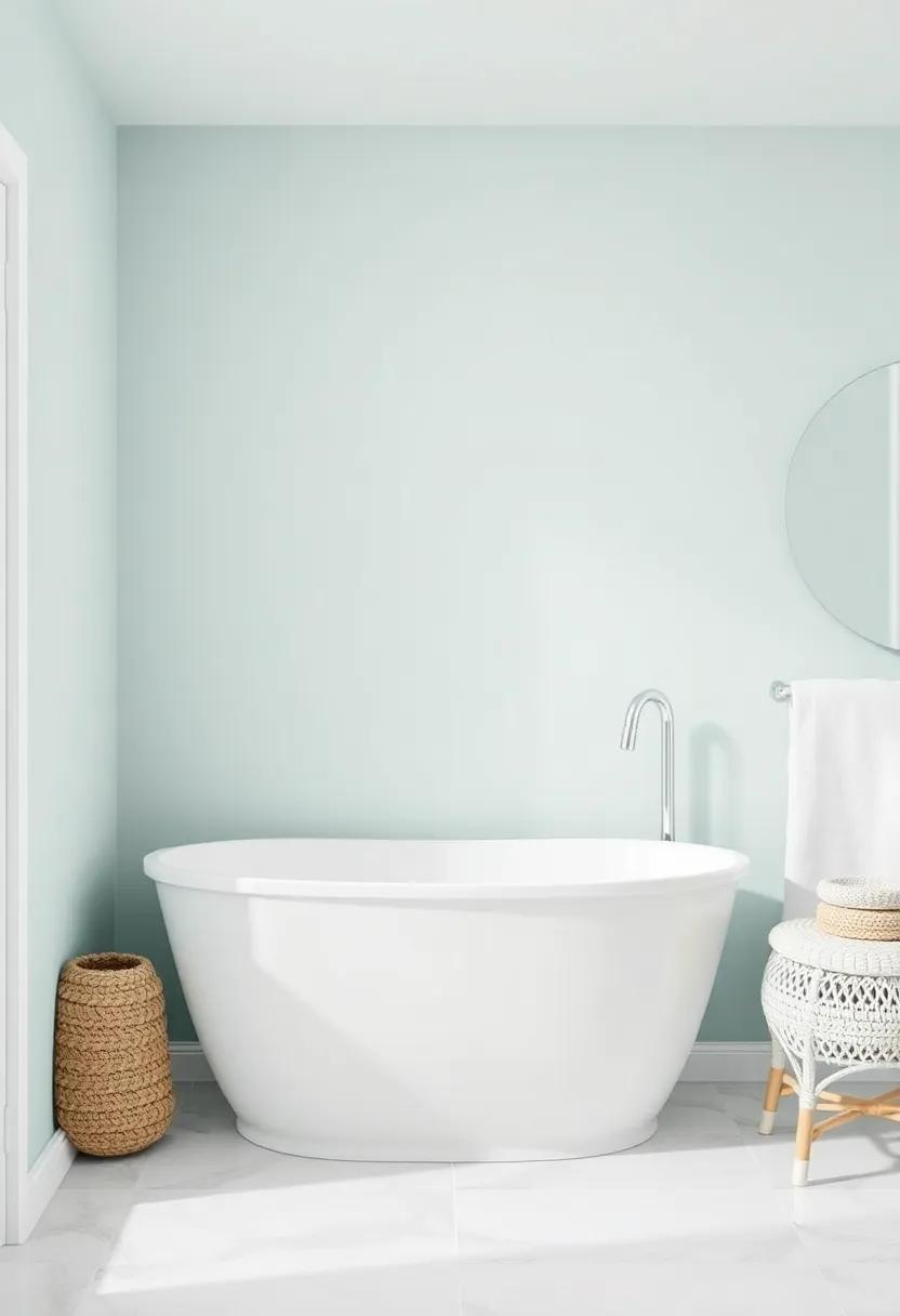 Seafoam Green: A soothing aqua ‌that resembles tranquil waters, perfect for‍ a coastal-inspired retreat
