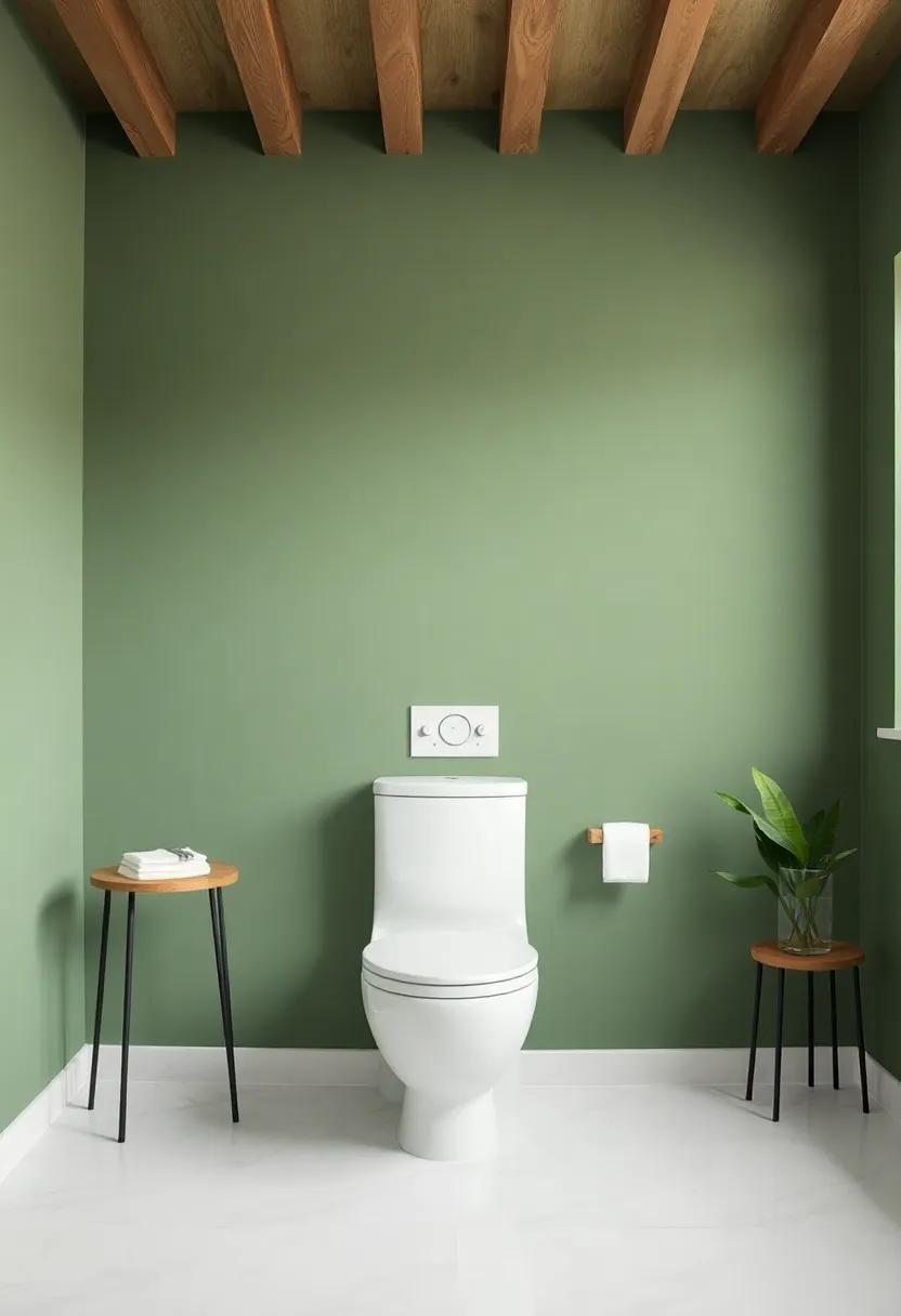 Shaded Evergreen: A deep yet muted green that infuses a sense of tranquility and richness into small​ areas