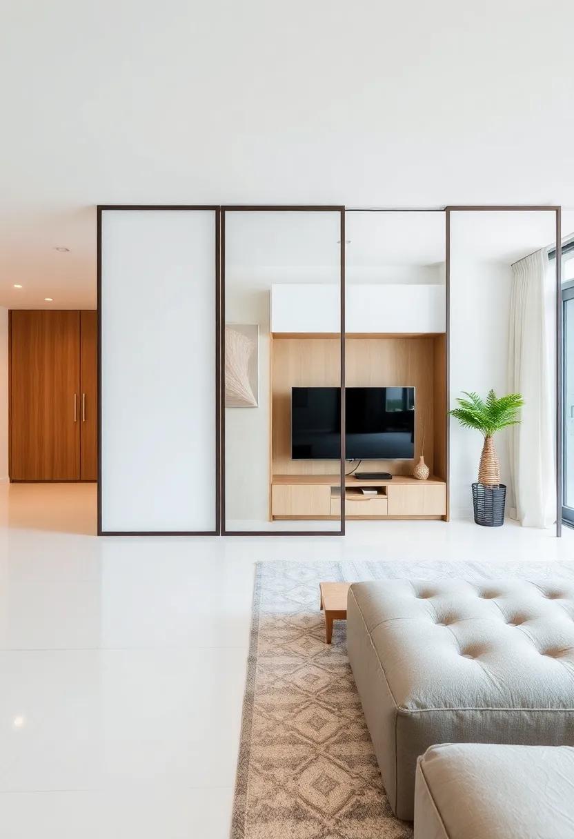 Hidden⁤ Features: Utilize⁣ a‍ sliding partition that conceals additional features like a small bar or entertainment system,keeping your area ⁢tidy ⁢when not in use