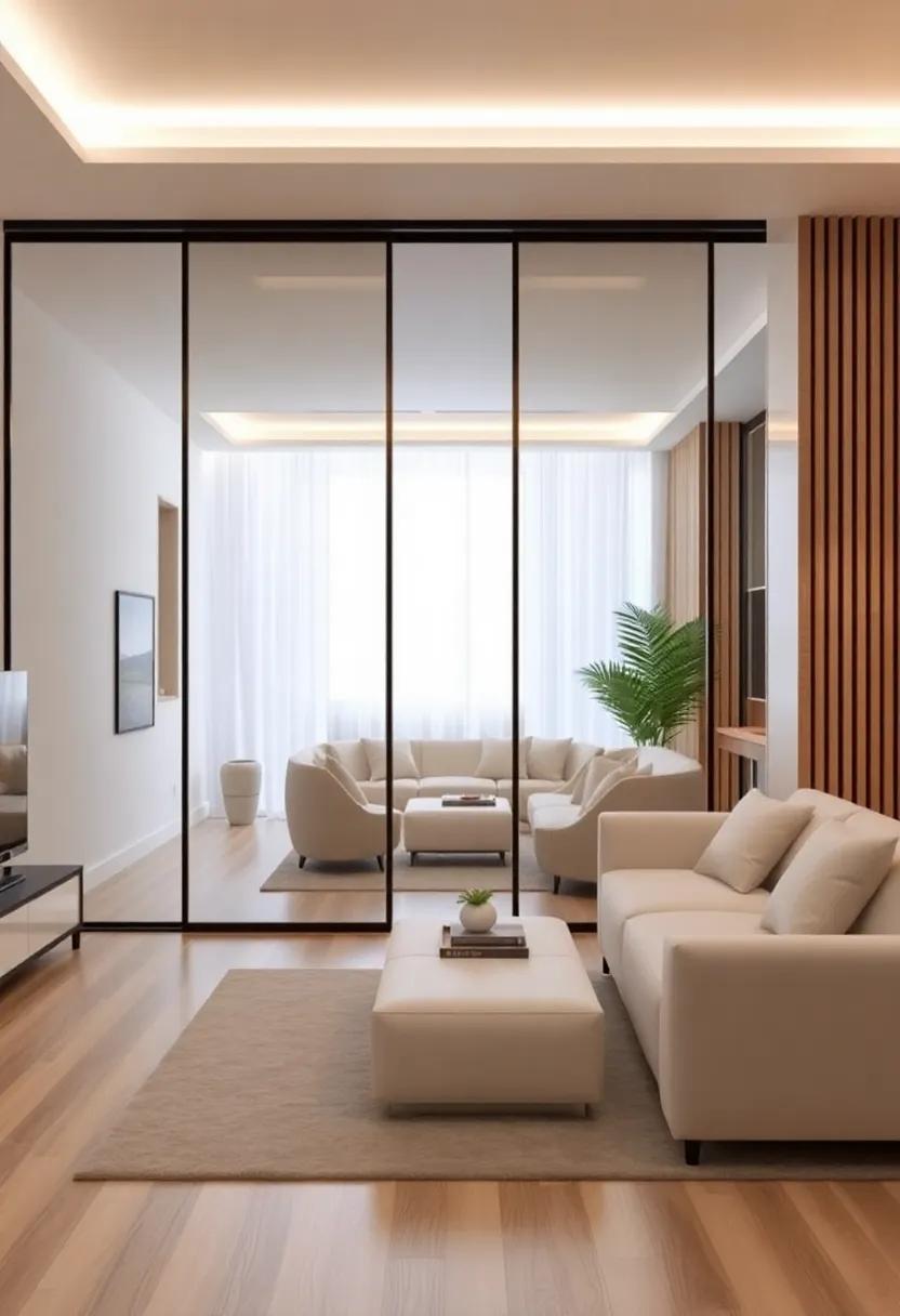 Spacious ‍Illusions: Use mirrored ​sliding partitions to create an illusion of depth and space,enhancing the overall openness of‍ your living area