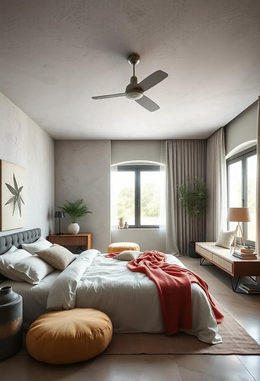 Mindful Color Choices: Select hues that promote relaxation, such as soft blues, gentle grays, or calming pastels, to paint your bedroom for a tranquil vibe
