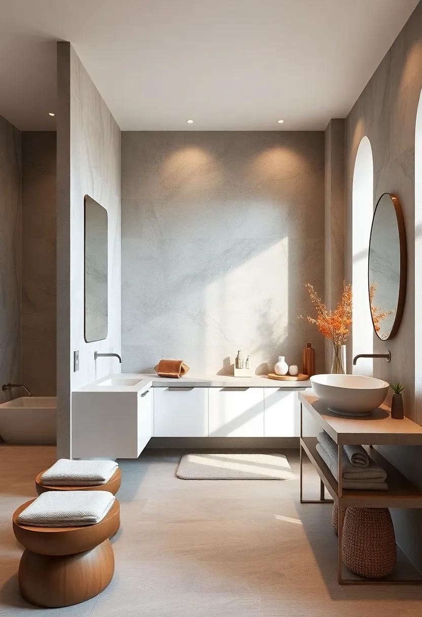 Floating Vanities: Opt for a floating vanity that creates the illusion of more space while providing a modern and sleek design for your bathroom