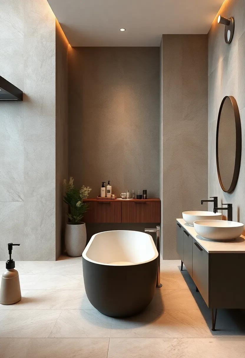 Personalized Accessories: Choose unique accessories that reflect your style, from stylish soap dispensers to decorative trays, creating a curated look