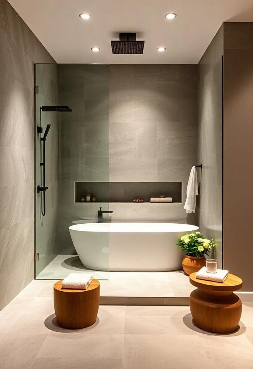 Walk-in Showers: Transform your shower experience with a spacious walk-in design featuring rainfall showerheads and body sprays for a spa-like feel