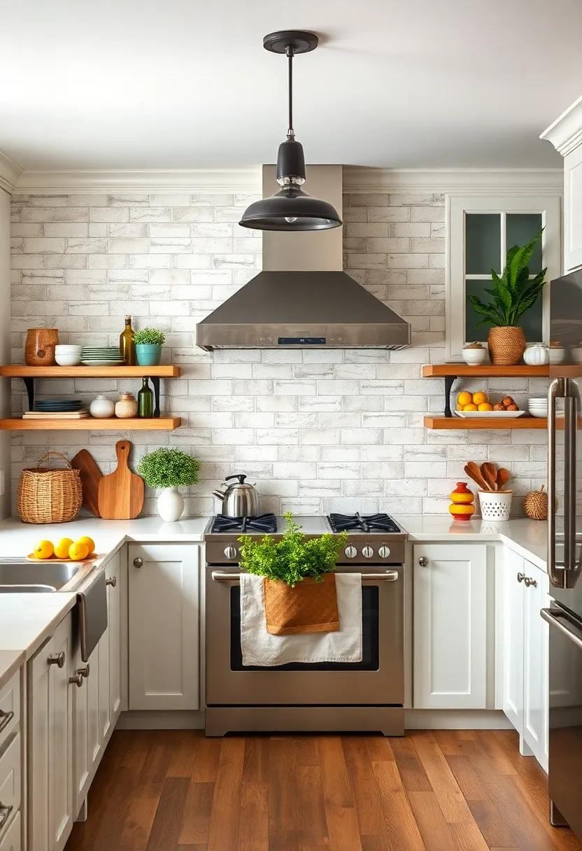 create an accent wall behind your kitchen sink using colored subway tiles for an eye-catching yet functional feature