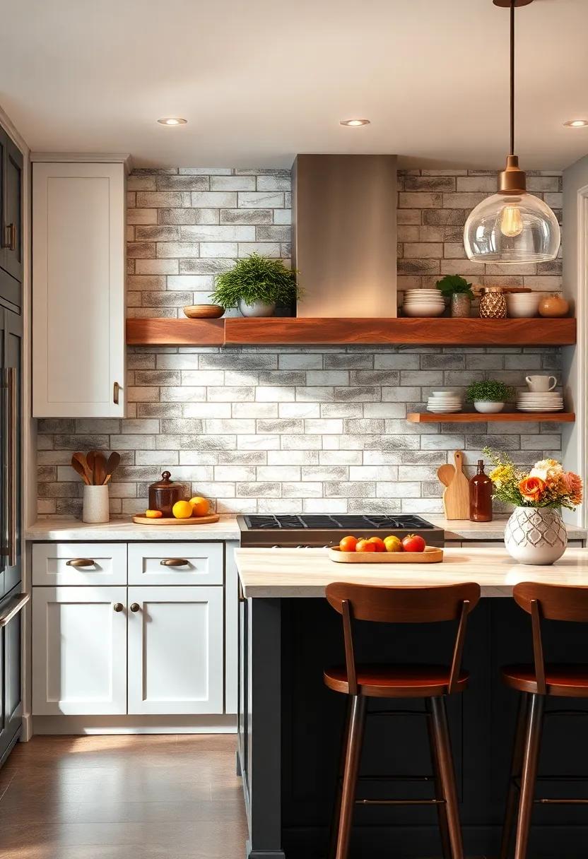 Use subway tiles with varying levels of gloss to create a dynamic visual experience in your kitchen environment