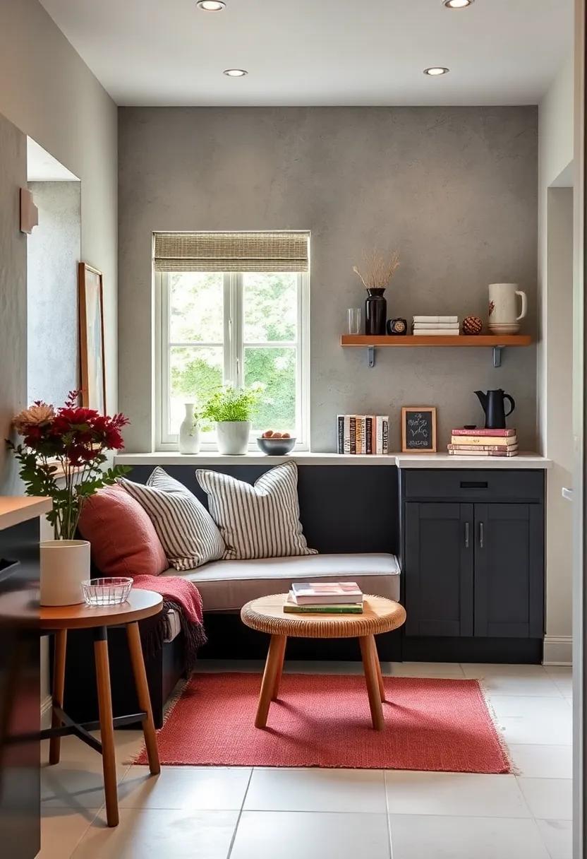 Design a cozy Cooking Corner: Create a small reading nook with cushions and a small bookshelf for culinary inspiration