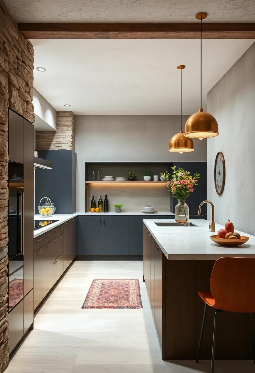 Use Mirrors Strategically: Install mirrored surfaces to amplify light and make your kitchen feel larger