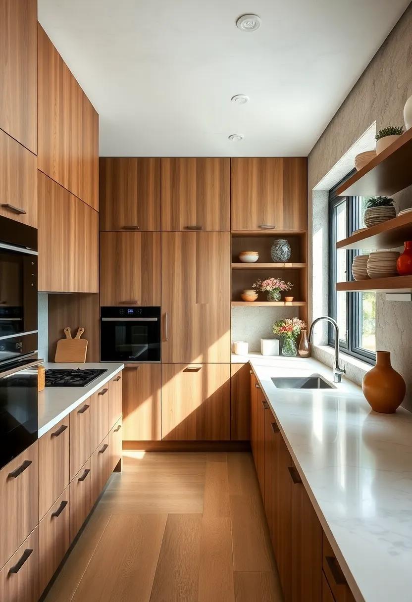 Use Floor-to-Ceiling Cabinetry: Install cabinets that reach the ceiling to maximize storage while creating a cohesive look