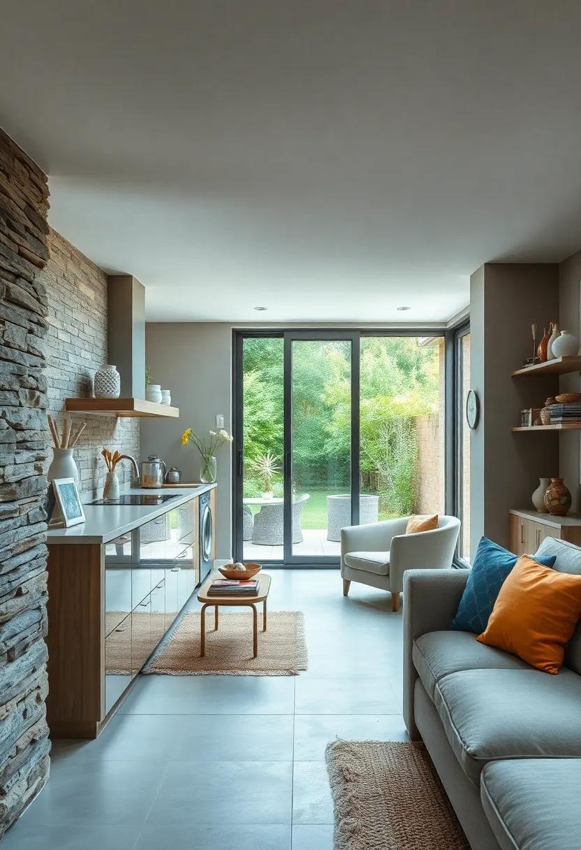 Utilize a Sliding Glass Door: Maximize natural light and make a seamless transition to an outdoor space with a stylish sliding glass door